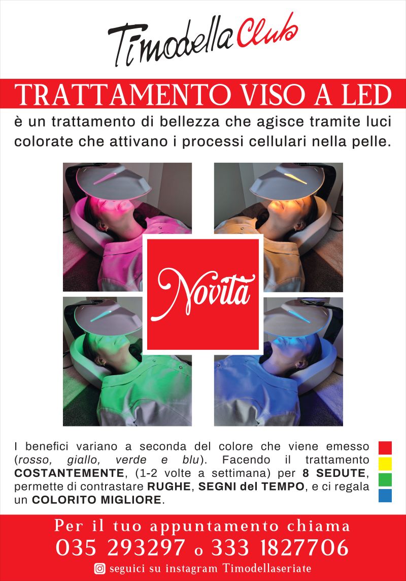 Trattamento viso a Led - Timodella Club Seriate